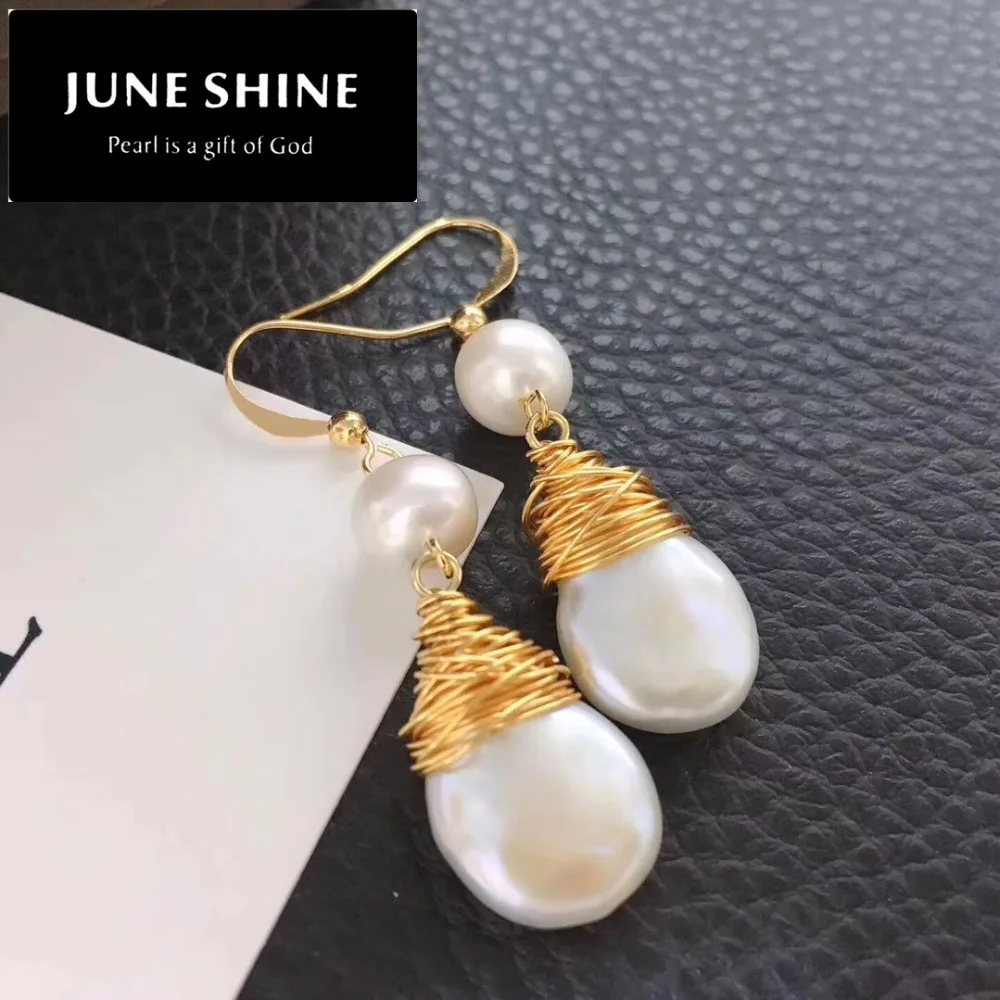 DE006 Freshwater pearl drop earrings real pearls baroque pearls earring Alloy plated 14K gold for women jewelry gift
DE006 Freshwater pearl drop earrings real pearls baroque pearls earring Alloy plated 14K gold for women jewelry gift