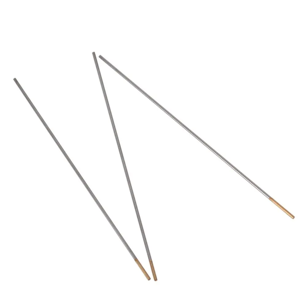 1.6/2.0/2.4 x 150mm Silver & Gold Tip WL15 Model TIG Welding Lanthanated Tungsten Electrode with Case Pack of 10
1.6/2.0/2.4 x 150mm Silver & Gold Tip WL15 Model TIG Welding Lanthanated Tungsten Electrode with Case Pack of 10