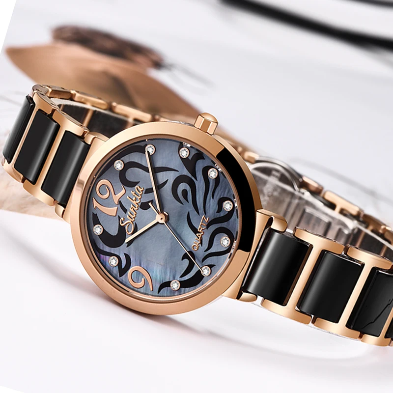 2021 SUNKTA New Rose Gold Ceramic Strap Women Watches Fashion Simple Casual Clock Quartz Waterproof Watch Women Zegarek Ddamski
2021 SUNKTA New Rose Gold Ceramic Strap Women Watches Fashion Simple Casual Clock Quartz Waterproof Watch Women Zegarek Ddamski