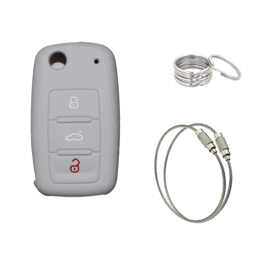 Muchkey Silicone Car Key case +Key chain 150mm 2pcs+Key Ring 30mm 5pcs For VOLKSWAGEN SKODA
Muchkey Silicone Car Key case +Key chain 150mm 2pcs+Key Ring 30mm 5pcs For VOLKSWAGEN SKODA