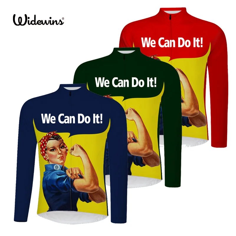 We Can Do It! Pro Team Cycling Clothing Cycling Jersey woman Kit zipper Long Sleeves MTB Bike Bicycle ciclismo 6509
We Can Do It! Pro Team Cycling Clothing Cycling Jersey woman Kit zipper Long Sleeves MTB Bike Bicycle ciclismo 6509