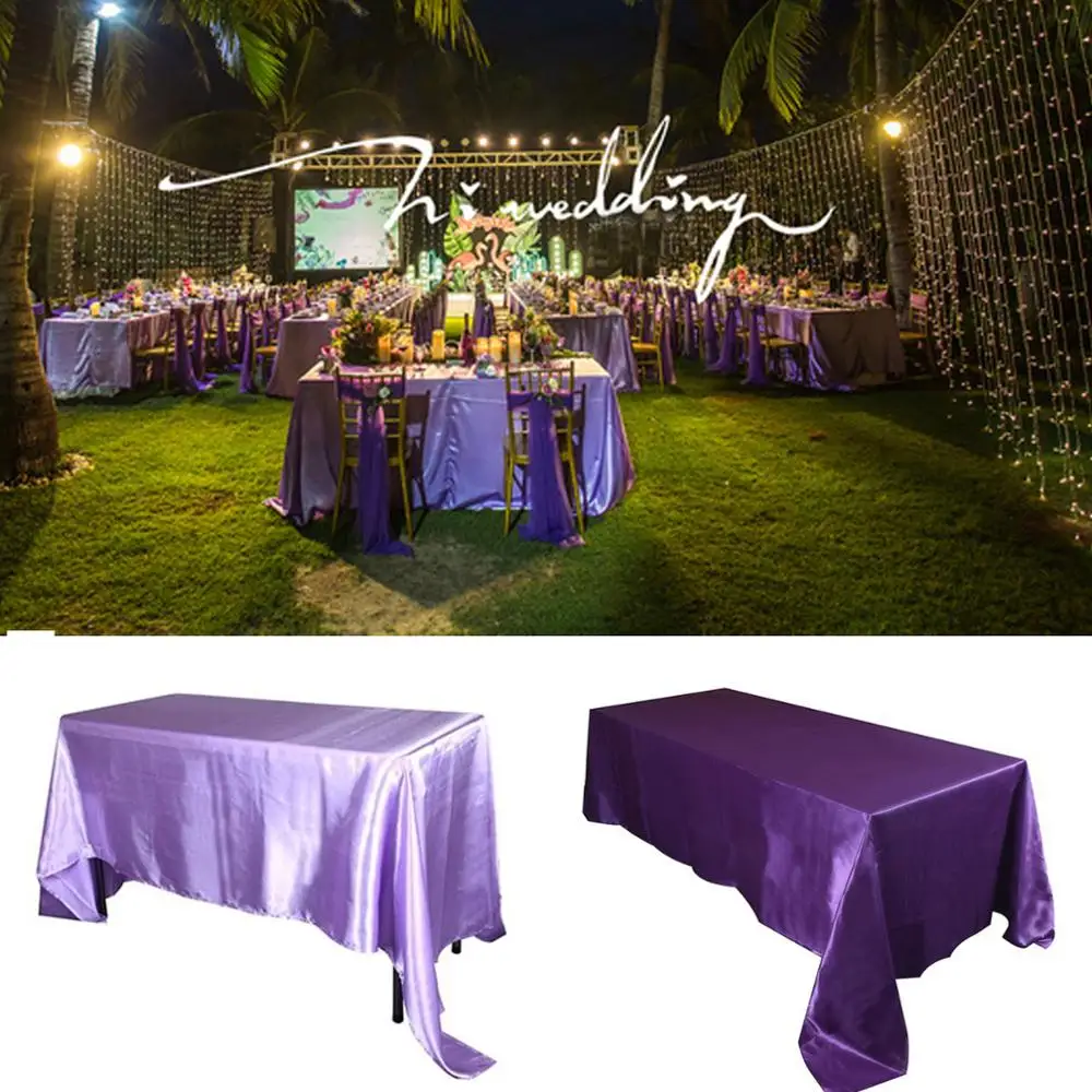 21 Colors Satin Tablecloth For Wedding Decoration Banquet 1 Piece Birthday Party Decor Solid Table Cloth Rectangle Table Cover
21 Colors Satin Tablecloth For Wedding Decoration Banquet 1 Piece Birthday Party Decor Solid Table Cloth Rectangle Table Cover