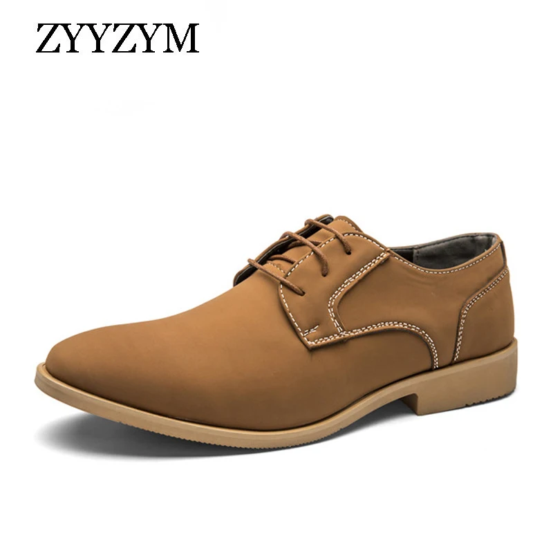 ZYYZYM Men Dress Shoes Leather Lace-Up Style Men Shoes New Plus Size EUR 38-48 Men Wedding Shoes Formal Shoes Men
ZYYZYM Men Dress Shoes Leather Lace-Up Style Men Shoes New Plus Size EUR 38-48 Men Wedding Shoes Formal Shoes Men