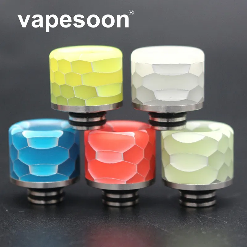 

20pcs Vapesoon 510 Luminous Drip Tip for TFV8 baby TFV12 baby prince SKRR-S Mini CASCADE Baby SE NRG SE flacon Melo 3 Tank