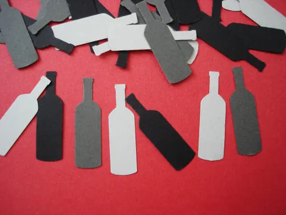 Gray and Black Wine Bottle punch die cut Confettis birthday wedding bridal baby shower party Table scatters scrapbooking
Gray and Black Wine Bottle punch die cut Confettis birthday wedding bridal baby shower party Table scatters scrapbooking