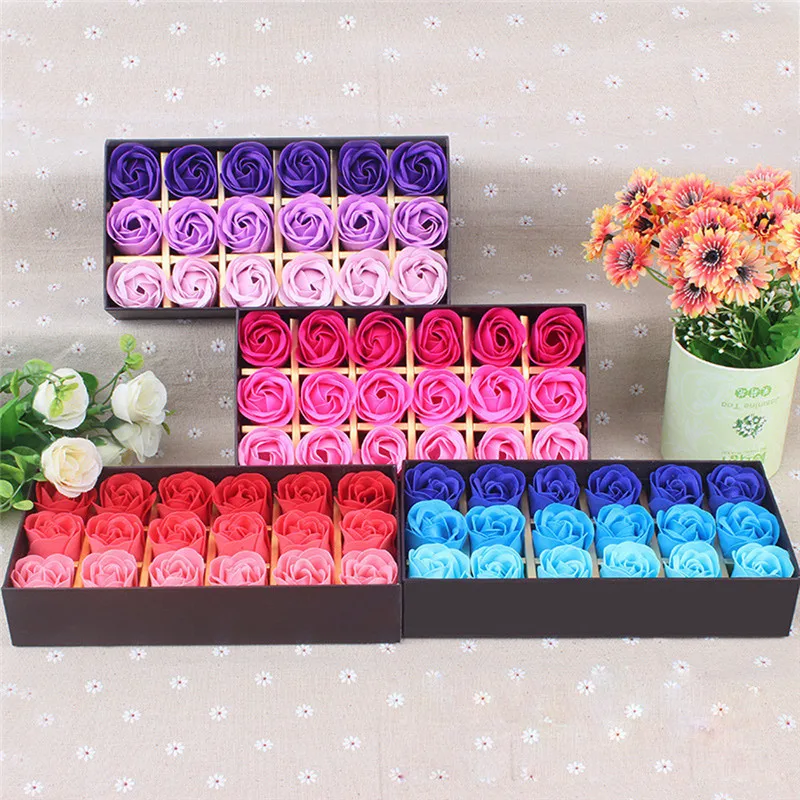 Rose Flower Case Flower Soap Box 18Pcs Scented Rose Flower Petal Bath Body Soap Wedding Party Decoration Festival Gift #40
Rose Flower Case Flower Soap Box 18Pcs Scented Rose Flower Petal Bath Body Soap Wedding Party Decoration Festival Gift #40