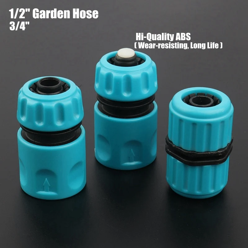1pc 1/2" 3/4" Garden Hose Fast Connectors Hi-Quality ABS Faucet Garden Water Gun Quick Joints Soft Water Pipe Repair Connector
1pc 1/2" 3/4" Garden Hose Fast Connectors Hi-Quality ABS Faucet Garden Water Gun Quick Joints Soft Water Pipe Repair Connector