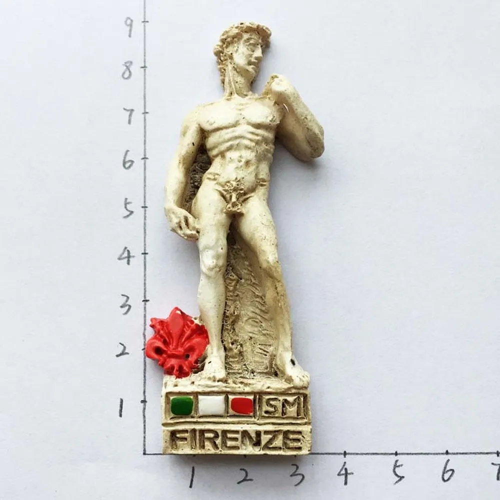 

New Arrive Italy David Fridge Magnets Refrigerator Magnetic Stickers Florence City Hall Plaza Travel Souvenirs