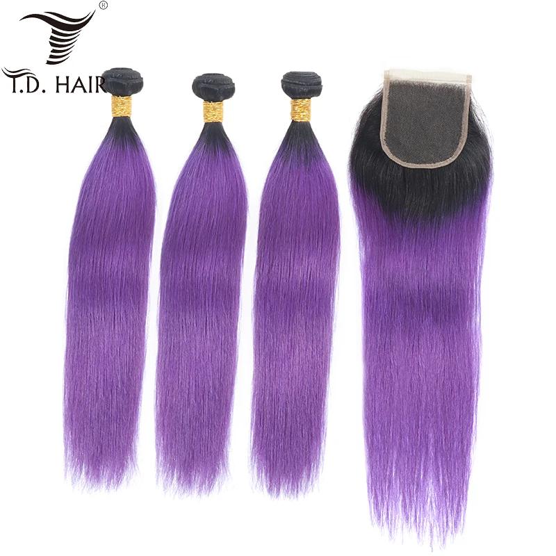 4x4 closure with Baby Hair Straight Remy Ombre Bundles with Transparent lace Closure Purple Human Hair Weaves For Black Women 
4x4 closure with Baby Hair Straight Remy Ombre Bundles with Transparent lace Closure Purple Human Hair Weaves For Black Women