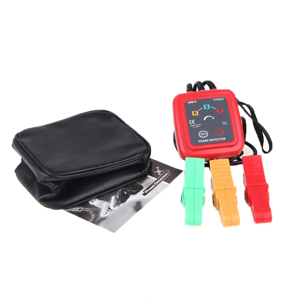 UNI-T UT262C Non-Contact Phase Detectors 3 Phase Sequence Circuit Break Detection Voltage Detection
UNI-T UT262C Non-Contact Phase Detectors 3 Phase Sequence Circuit Break Detection Voltage Detection