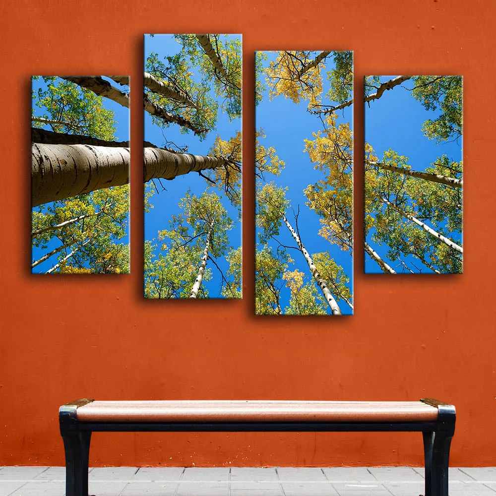 New product Print Oil Painting Wall painting 4PC trees crown the top of the nature Wall Art Picture For Living Room painting
New product Print Oil Painting Wall painting 4PC trees crown the top of the nature Wall Art Picture For Living Room painting