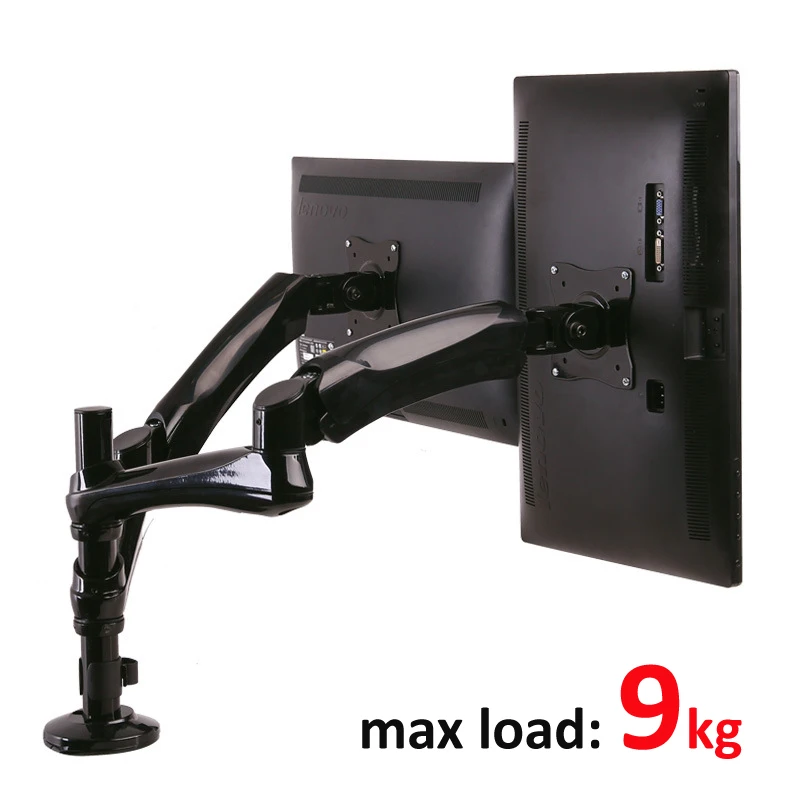 27inch 9kg heavy gauge full motion air press gas strut double lcd tv table mount 2 monitor desk screen support Led bracket
27inch 9kg heavy gauge full motion air press gas strut double lcd tv table mount 2 monitor desk screen support Led bracket
