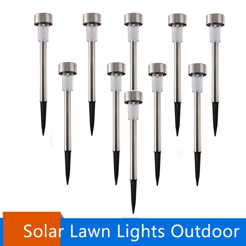 10pcs/lot Stainless Steel Led Solar Lawn Light For Garden Decorative Outdoor Solar Stick Lights White Light
10pcs/lot Stainless Steel Led Solar Lawn Light For Garden Decorative Outdoor Solar Stick Lights White Light