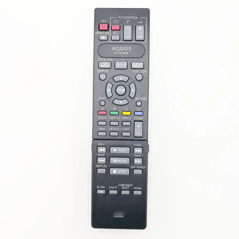 Новый оригинальный пульт дистанционного управления GA630PA для Sharp Blu-Ray Dvd плеер
Новый оригинальный пульт дистанционного управления GA630PA для Sharp Blu-Ray Dvd плеер