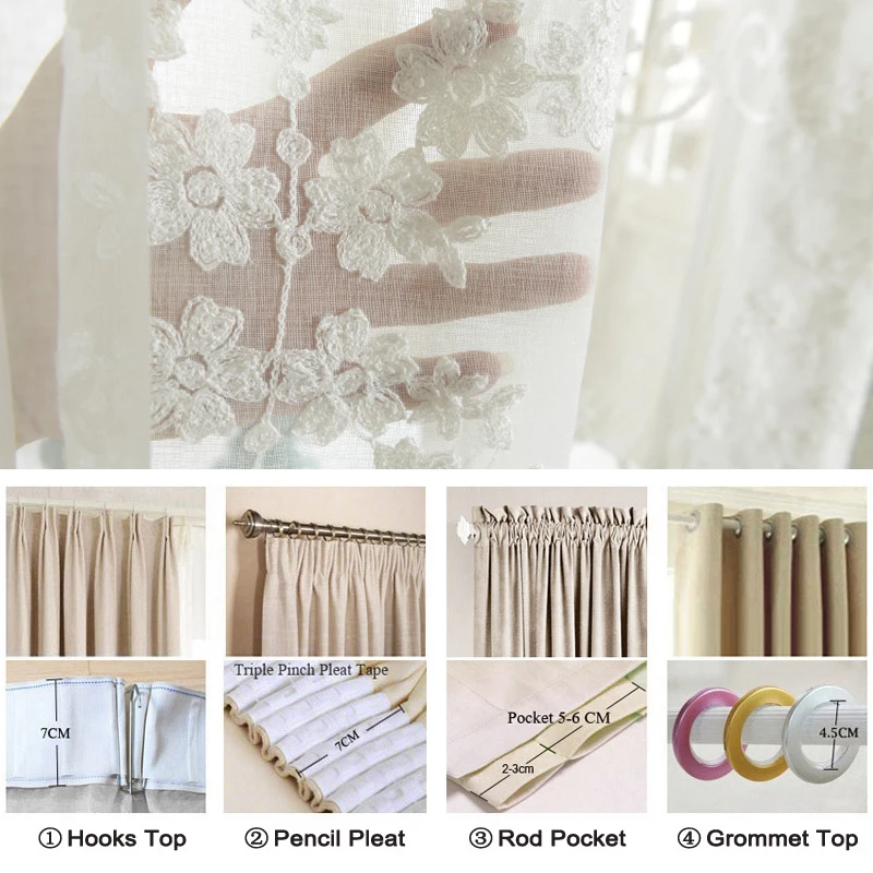 European White Embroidered Voile Curtains for the Bedroom Sheer Curtains for Living Room Tulle Window Curtains
European White Embroidered Voile Curtains for the Bedroom Sheer Curtains for Living Room Tulle Window Curtains