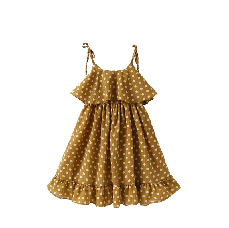 Sweet polka dots vest ruffle boutique girls junior summer kids children dresses
Sweet polka dots vest ruffle boutique girls junior summer kids children dresses