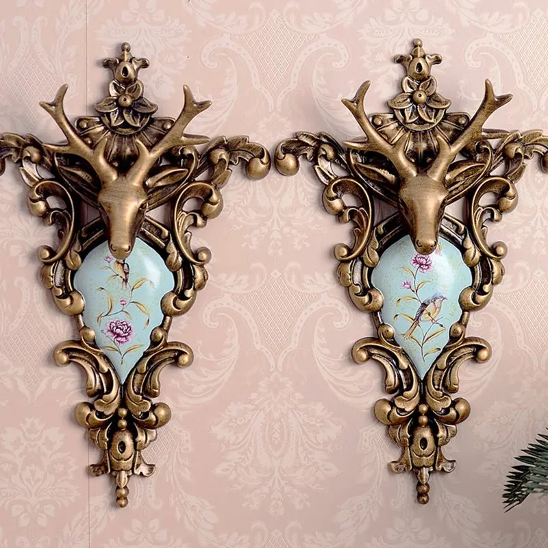 1PCS Wall decorations TV background wall retro wall hanging creative pendants hanging ornaments deer head European WL5151524
1PCS Wall decorations TV background wall retro wall hanging creative pendants hanging ornaments deer head European WL5151524