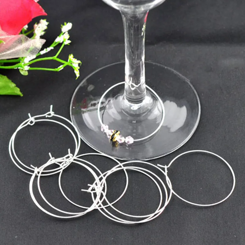 50Pcs Wine Glass Rings Earrings Hoops Ear Alloy Round Silver Plated Jewelry Diy Findings 34x30mm
50Pcs Wine Glass Rings Earrings Hoops Ear Alloy Round Silver Plated Jewelry Diy Findings 34x30mm