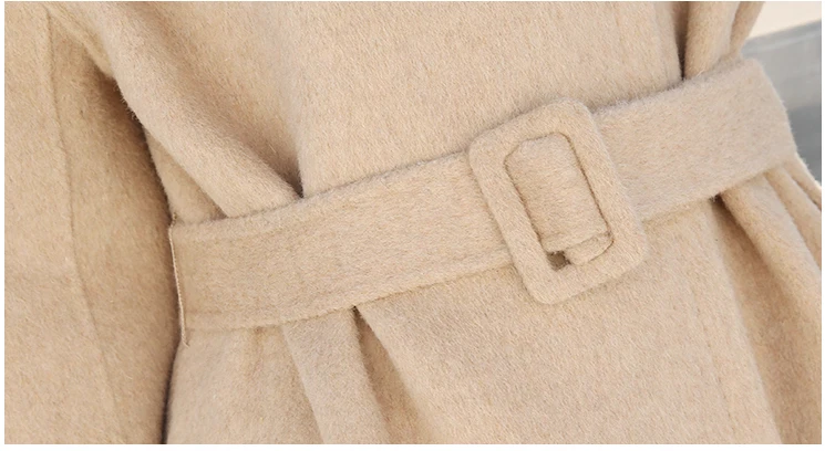 Coat female long section 2019 new autumn and winter double-sided cashmere high collar long-sleeved woolen coat A264
Coat female long section 2019 new autumn and winter double-sided cashmere high collar long-sleeved woolen coat A264