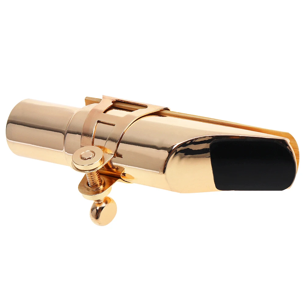 Gold Alto Sax Saxophone Mouthpiece Musical Metal Instrument Accessories with Ligature and Cap
Gold Alto Sax Saxophone Mouthpiece Musical Metal Instrument Accessories with Ligature and Cap