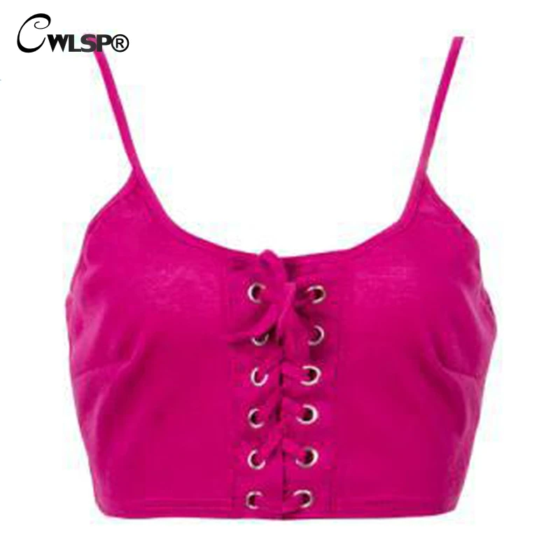 CWLSP Sexy Lace Up Knitted Crop Top Women Tanks 2017 Summer New Solid Hollow Out Backless Skinny Cropped Female Tanks Top QZ2162
CWLSP Sexy Lace Up Knitted Crop Top Women Tanks 2017 Summer New Solid Hollow Out Backless Skinny Cropped Female Tanks Top QZ2162