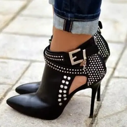Abesire New Design Woman Bling Crystal High Heels Sandals Boots Girls Buckle Strap Cut-outs Pointed Toe Dress Shoes For Ladies
Abesire New Design Woman Bling Crystal High Heels Sandals Boots Girls Buckle Strap Cut-outs Pointed Toe Dress Shoes For Ladies