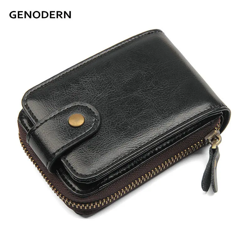 GENODERN Cow Leather Card Holder Zipper Credit Card Wallet RFID Business Card Case Holders Organizer Bag Purse
GENODERN Cow Leather Card Holder Zipper Credit Card Wallet RFID Business Card Case Holders Organizer Bag Purse
