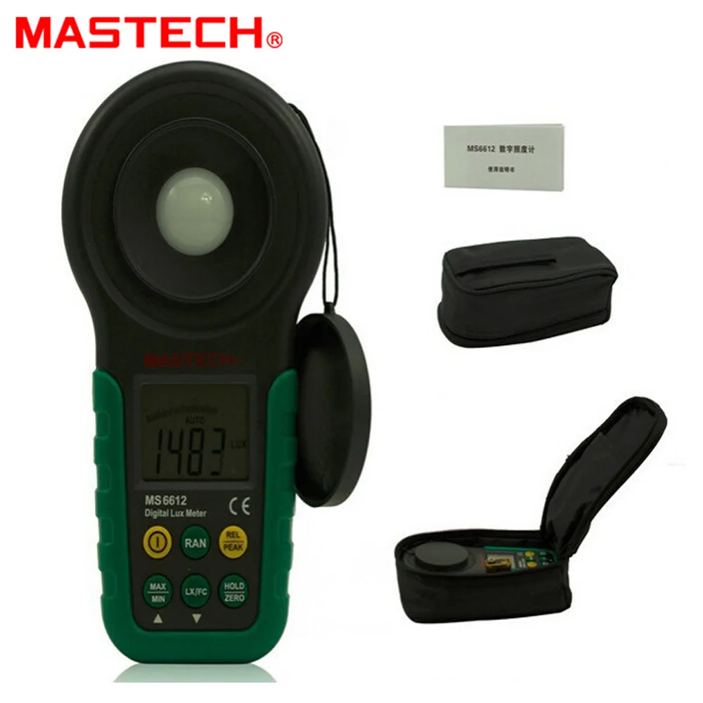 Цифровой многофункциональный Luxmeter Mastech MS6612 Высокая точность 200000 люкс свет метр тест спектры Авто Диапазон
Цифровой многофункциональный Luxmeter Mastech MS6612 Высокая точность 200000 люкс свет метр тест спектры Авто Диапазон