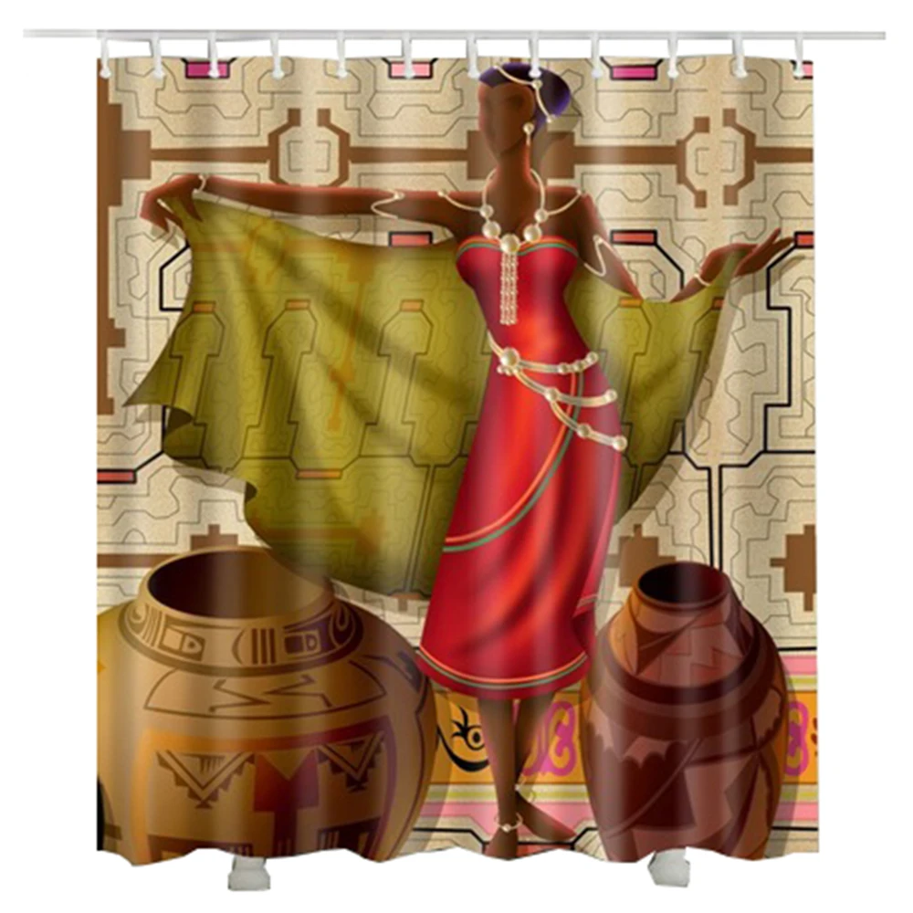 African Women Bathroom Shower Curtain 2017 New Design Waterproof Fabric Shower Curtain
African Women Bathroom Shower Curtain 2017 New Design Waterproof Fabric Shower Curtain