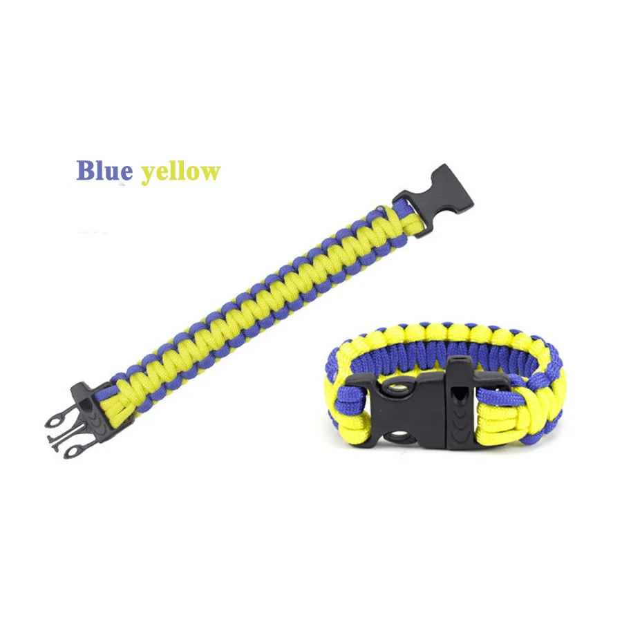 New 13 Colors Parachute Chain Link Bracelet Men Sport Camping Climbing Rope Charm Couple Bangle Survival Paracord Male | Украшения и
