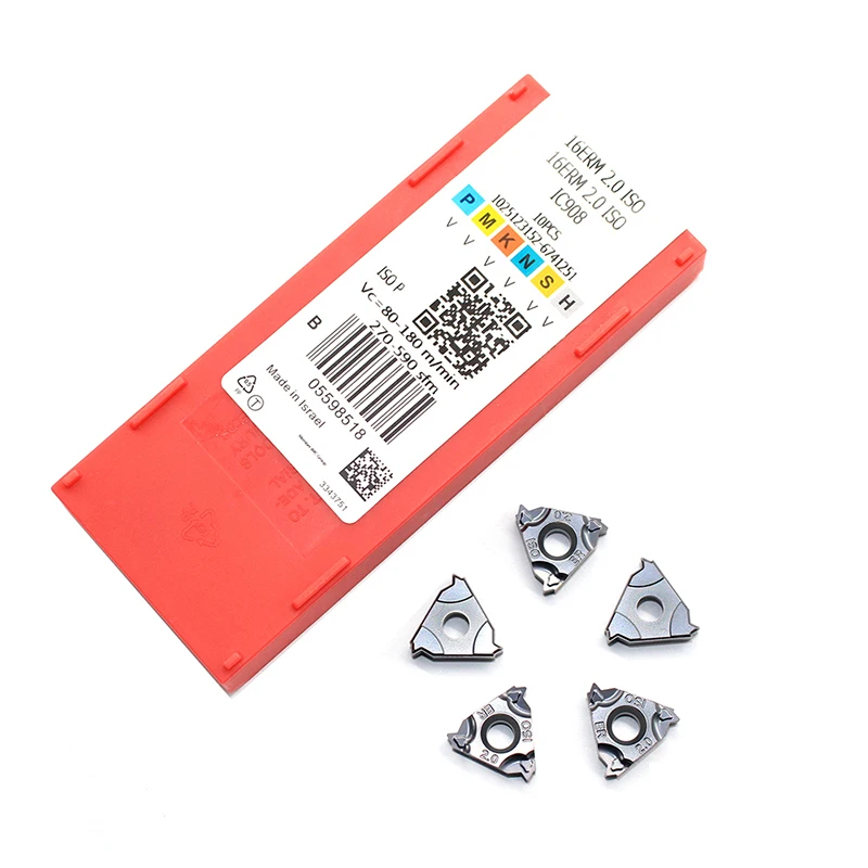 16ER 1.0 ISO 1.25 1.5 1.75 2.0 2.5 3.0 22ER 3.5 4.0 4.5 5.0 Original Thread turning tool Tungsten Carbide Insert Threading Lathe
16ER 1.0 ISO 1.25 1.5 1.75 2.0 2.5 3.0 22ER 3.5 4.0 4.5 5.0 Original Thread turning tool Tungsten Carbide Insert Threading Lathe