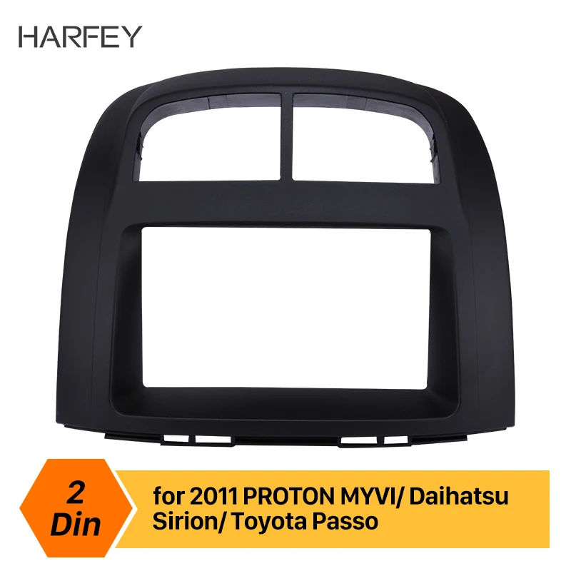 Harfey 2 Din Car Radio Fascia Trim Bezel Panel Frame for PROTON MYVI/Daihastu Sirion/TOYOTA Passo Stereo Dash Kit Installation
Harfey 2 Din Car Radio Fascia Trim Bezel Panel Frame for PROTON MYVI/Daihastu Sirion/TOYOTA Passo Stereo Dash Kit Installation