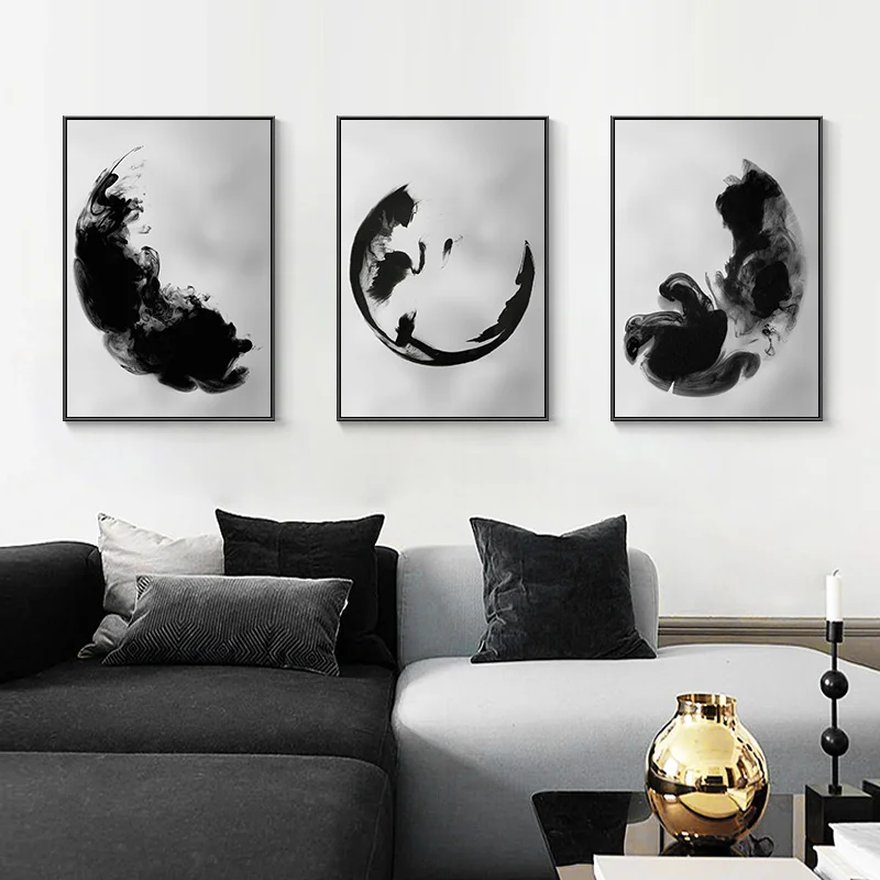 Chinese Dynamic Abstract Ink Wall Art Canvas Painting Black and Gray Posters and Prints Pictures for Living Room Home Decoration
Chinese Dynamic Abstract Ink Wall Art Canvas Painting Black and Gray Posters and Prints Pictures for Living Room Home Decoration