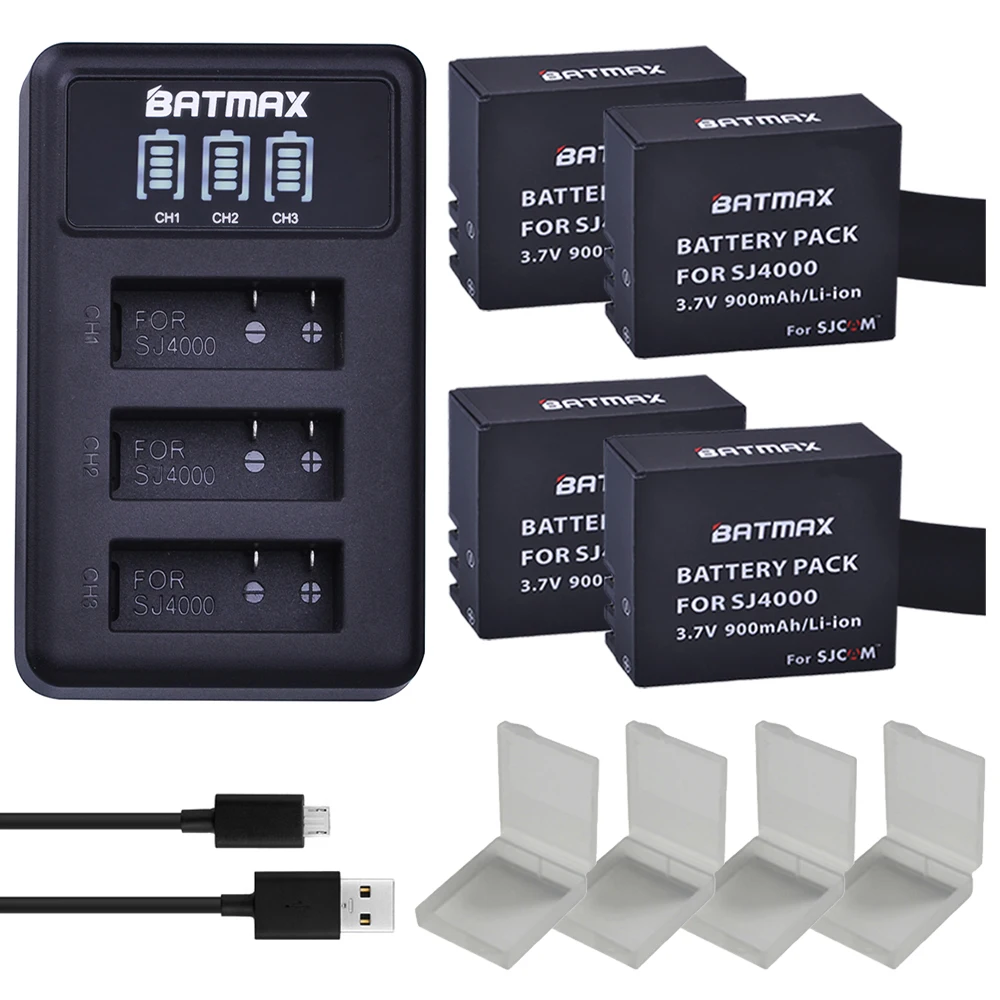 Batmax 4 шт. Новый SJCAM SJ4000 аккумулятор + LED 3 порта USB зарядное устройство для SJ4000 SJ5000 SJ6000 SJ7000 SJ8000 SJ9000 SJ M10 экшн-камеры
Batmax 4 шт. Новый SJCAM SJ4000 аккумулятор + LED 3 порта USB зарядное устройство для SJ4000 SJ5000 SJ6000 SJ7000 SJ8000 SJ9000 SJ M10 экшн-камеры