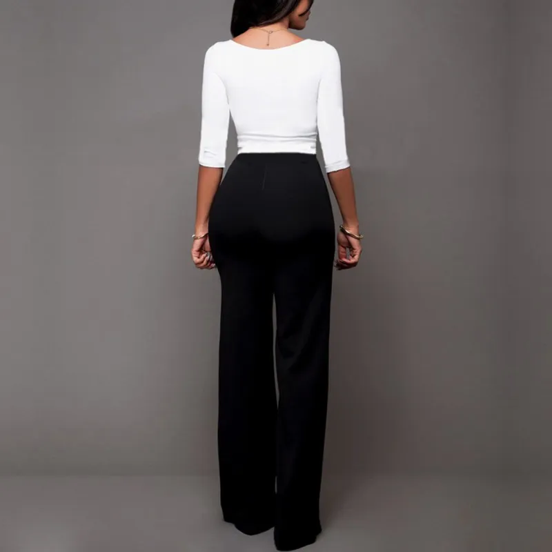 2019 Spring slim professional women western-style trousers white black pants mid waist plus size formal Female Stright Pants
2019 Spring slim professional women western-style trousers white black pants mid waist plus size formal Female Stright Pants