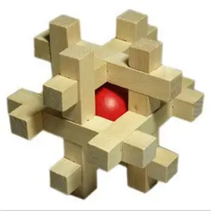 Strange Shape Colorful Adult Classical Intellectual Toys"Take Out Red Ball" Kong Ming Lock Wooden Toy Approx 7.5 x 7.5 x 7.5cm
Strange Shape Colorful Adult Classical Intellectual Toys"Take Out Red Ball" Kong Ming Lock Wooden Toy Approx 7.5 x 7.5 x 7.5cm