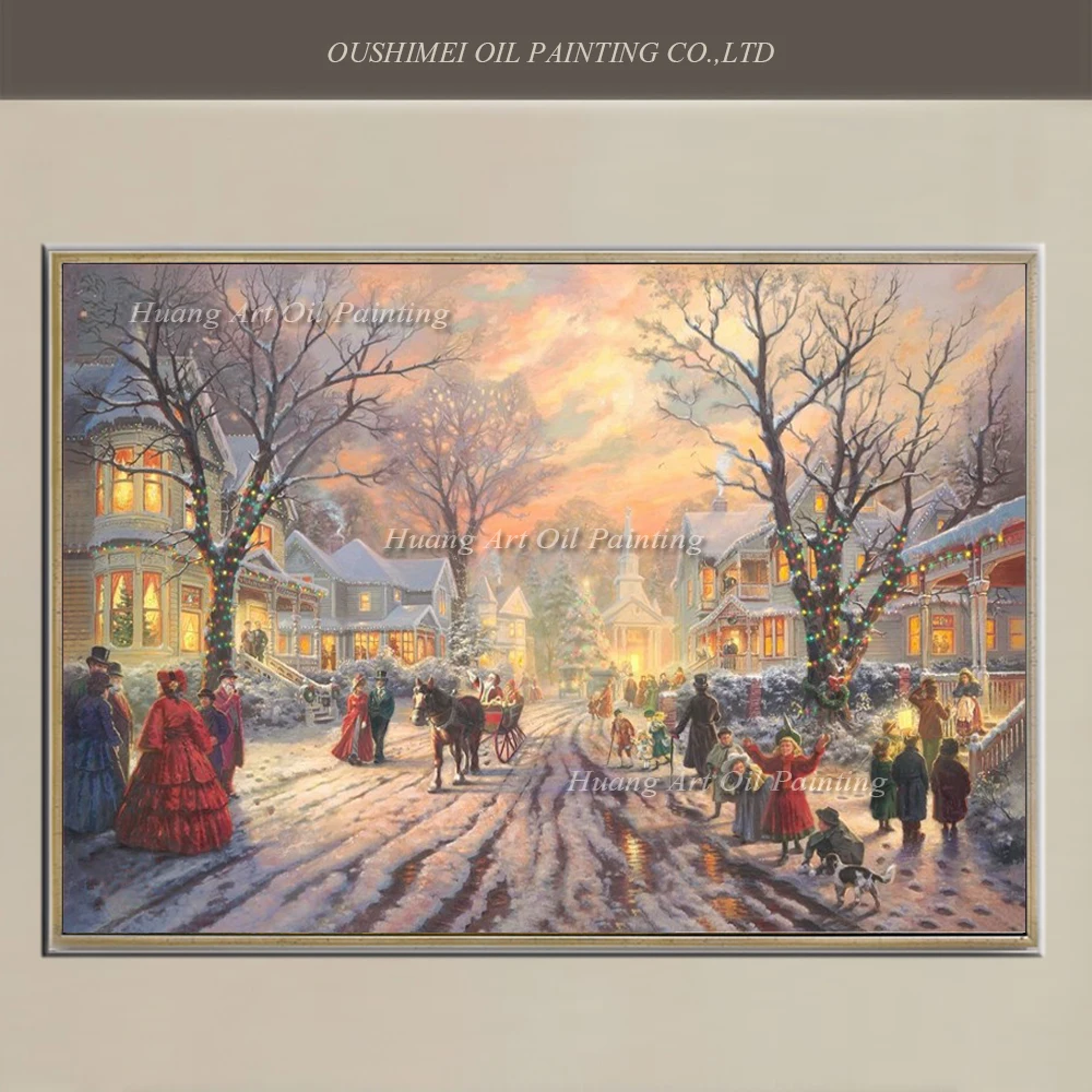 2020 New Hand Painted Painting on Canvas Christmas on Streets of Landscape Oil Painting For Wall Decor Happy Holidays Paintings
2020 New Hand Painted Painting on Canvas Christmas on Streets of Landscape Oil Painting For Wall Decor Happy Holidays Paintings