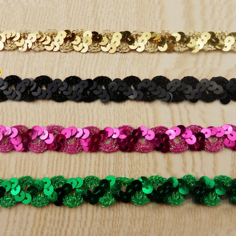 12meters/lot 15Colors Available Braided Sequins Lace Trim Lace Ribbon Accessory Decoration Handmade Material 1.5cm
12meters/lot 15Colors Available Braided Sequins Lace Trim Lace Ribbon Accessory Decoration Handmade Material 1.5cm