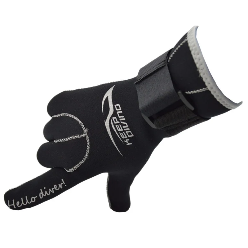 Neoprene Scuba Dive Gloves Snorkeling Equipment Anti Scratch Keep Warm Material Winter Swim Spearfishing 3mm | Спорт и развлечения