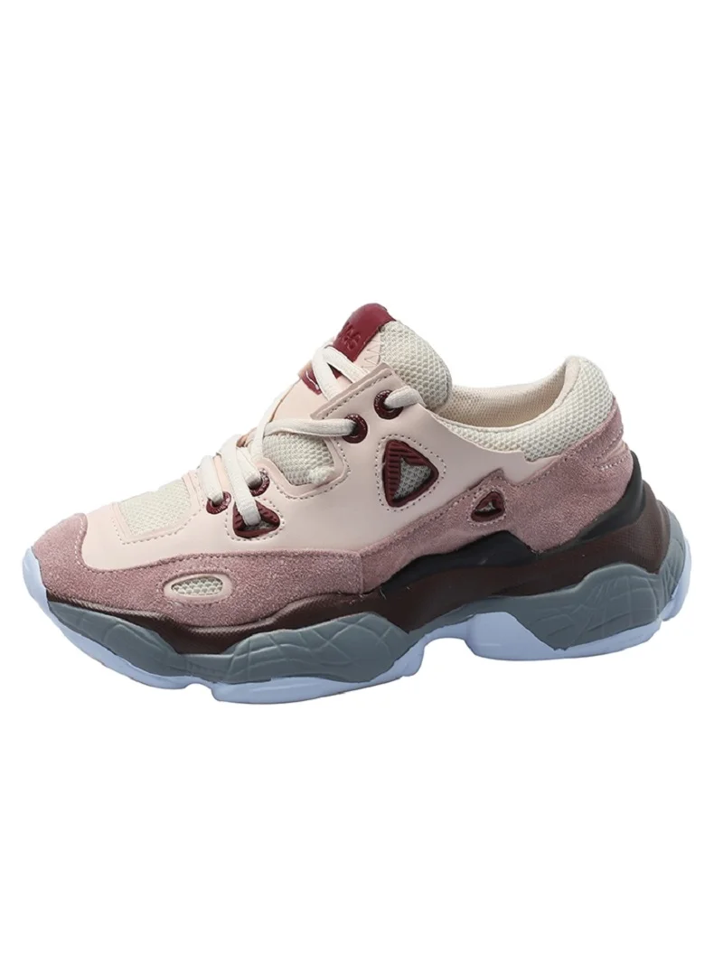 2021 new fashion color matching mesh breathable platform casual shoes Harajuku style women's casual old shoes.
2021 new fashion color matching mesh breathable platform casual shoes Harajuku style women's casual old shoes.