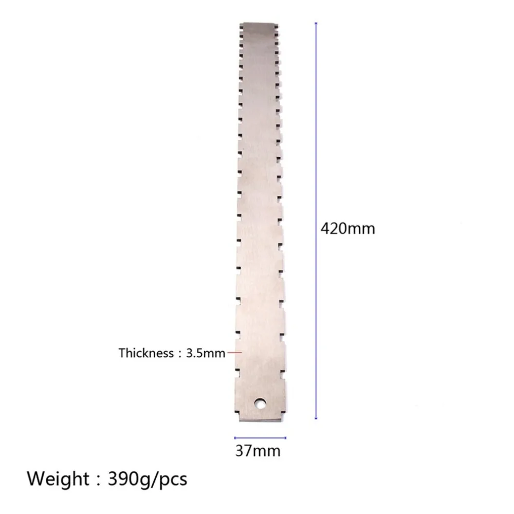 Guitar Neck Notched Straight Edge Luthiers Tool for Most Electric Guitars for Fretboard and Frets Stainless Steel
Guitar Neck Notched Straight Edge Luthiers Tool for Most Electric Guitars for Fretboard and Frets Stainless Steel