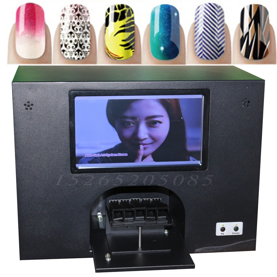 Real 5 Nails printing machine with CE 100v-240v free shipping nail art equipement | Красота и здоровье