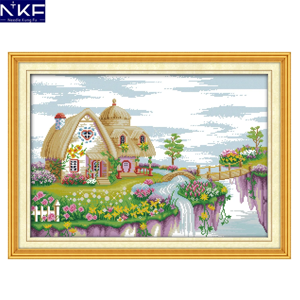 NKF Dream Land Place Cross Stitch Pattern Handmade Craft Needlework Cross Stitch Set Embroidery Kit Scenery Design Home Decor
NKF Dream Land Place Cross Stitch Pattern Handmade Craft Needlework Cross Stitch Set Embroidery Kit Scenery Design Home Decor