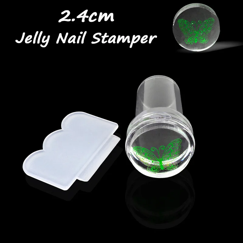 2.4cm New Design Pure Clear Jelly Silicone Nail Art Stamper Scraper Transparent Nail Stamp Stamping Tool
2.4cm New Design Pure Clear Jelly Silicone Nail Art Stamper Scraper Transparent Nail Stamp Stamping Tool