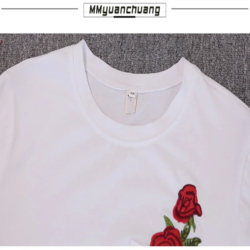 2018 Summer New Rose Embroidery Women Set Short-Sleeved O-Neck T Shirt + Embroidered Above Knee Denim Skirt Two-Piece Set 297
2018 Summer New Rose Embroidery Women Set Short-Sleeved O-Neck T Shirt + Embroidered Above Knee Denim Skirt Two-Piece Set 297