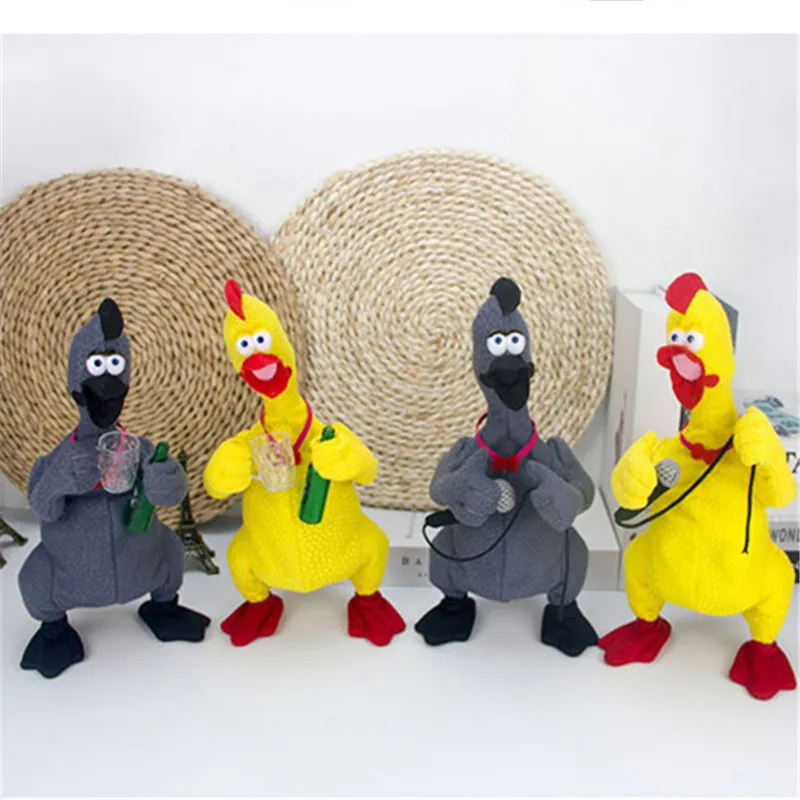 1pcs Electric Funny Plush Version Singing Crying Screaming Chicken Toy Doll Decompression Tool Funny Gadgets For Children gifts
1pcs Electric Funny Plush Version Singing Crying Screaming Chicken Toy Doll Decompression Tool Funny Gadgets For Children gifts