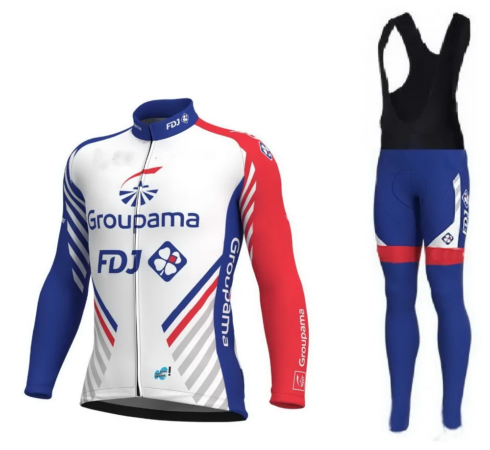 Зимняя флисовая Термоодежда 2018 GROUPAMA FDJ TEAM с длинным рукавом для езды на велосипеде трикотаж велосипедная одежда ROPA CICLISMO + нагрудники 20D GEL PAD
Зимняя флисовая Термоодежда 2018 GROUPAMA FDJ TEAM с длинным рукавом для езды на велосипеде трикотаж велосипедная одежда ROPA CICLISMO + нагрудники 20D GEL PAD