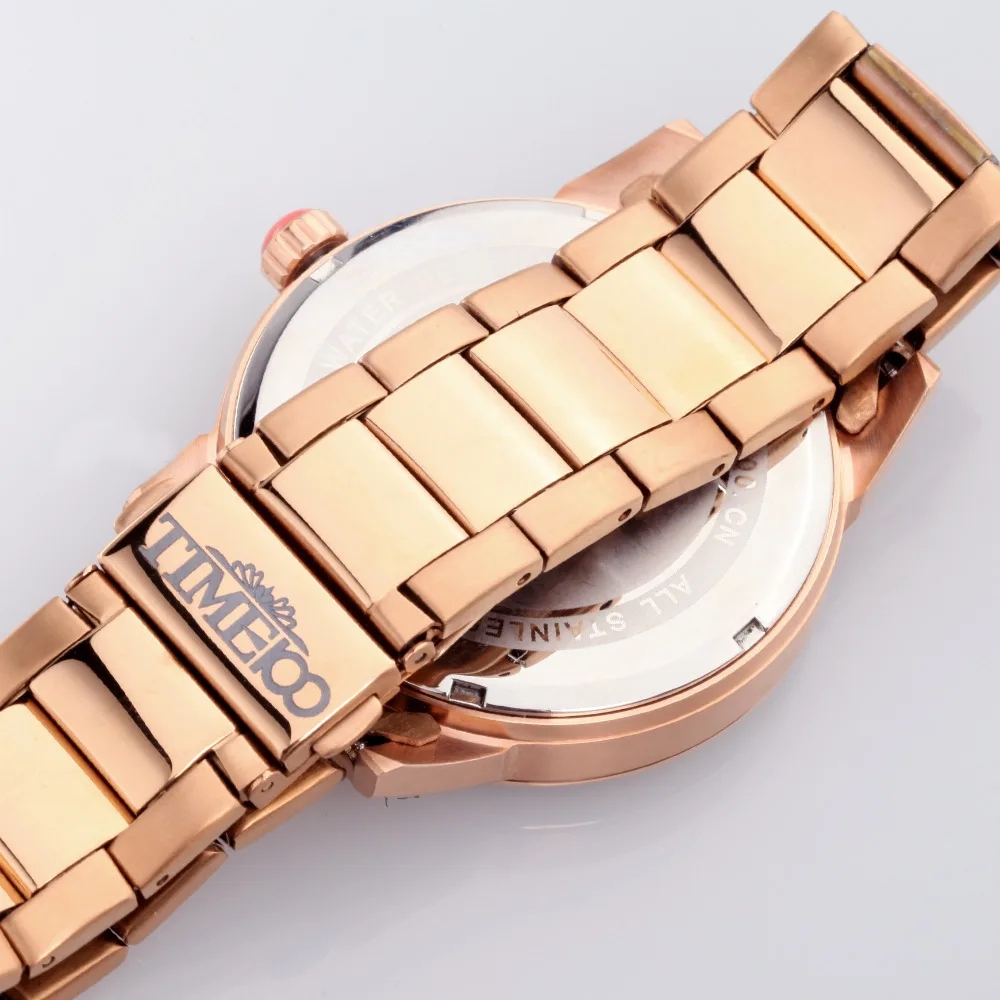 Sales Promotion TIME100 Luxury Brand Dynamic Cool Full Steel Strap Luminous Dress Sport Men's Quartz Watches#W80004G.03A | Наручные