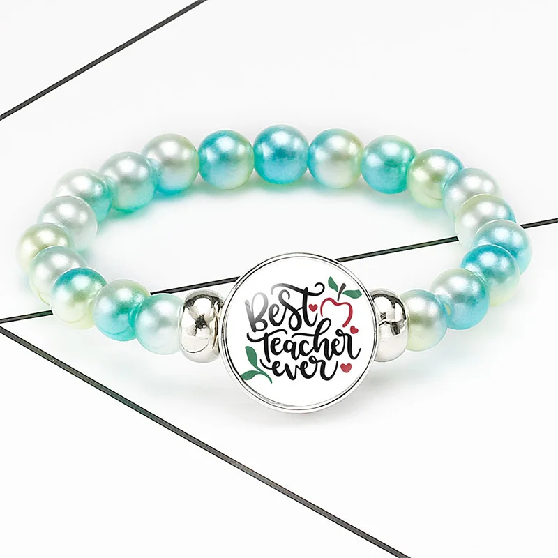 10PC Best Teachers Ever Apple Heart Charm Beaded Bracelet 18mm Teaching bracelets Snap Holder Buttons for Women Girl Boy Jewelry
10PC Best Teachers Ever Apple Heart Charm Beaded Bracelet 18mm Teaching bracelets Snap Holder Buttons for Women Girl Boy Jewelry