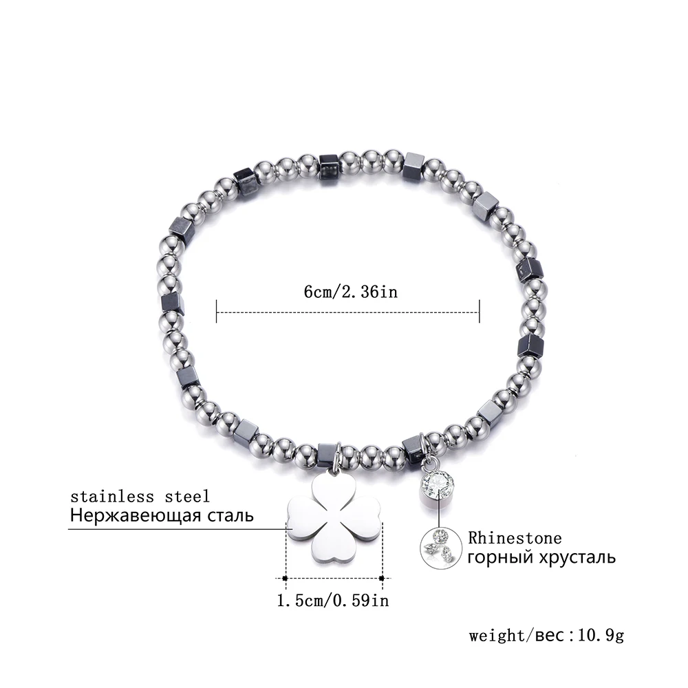 Silver Color Leaf Crystal Pendant Elastic Bracelet for Women Simple Stainless Steel Trendy Bracelet 2019 Fashion Jewelry Gift
Silver Color Leaf Crystal Pendant Elastic Bracelet for Women Simple Stainless Steel Trendy Bracelet 2019 Fashion Jewelry Gift